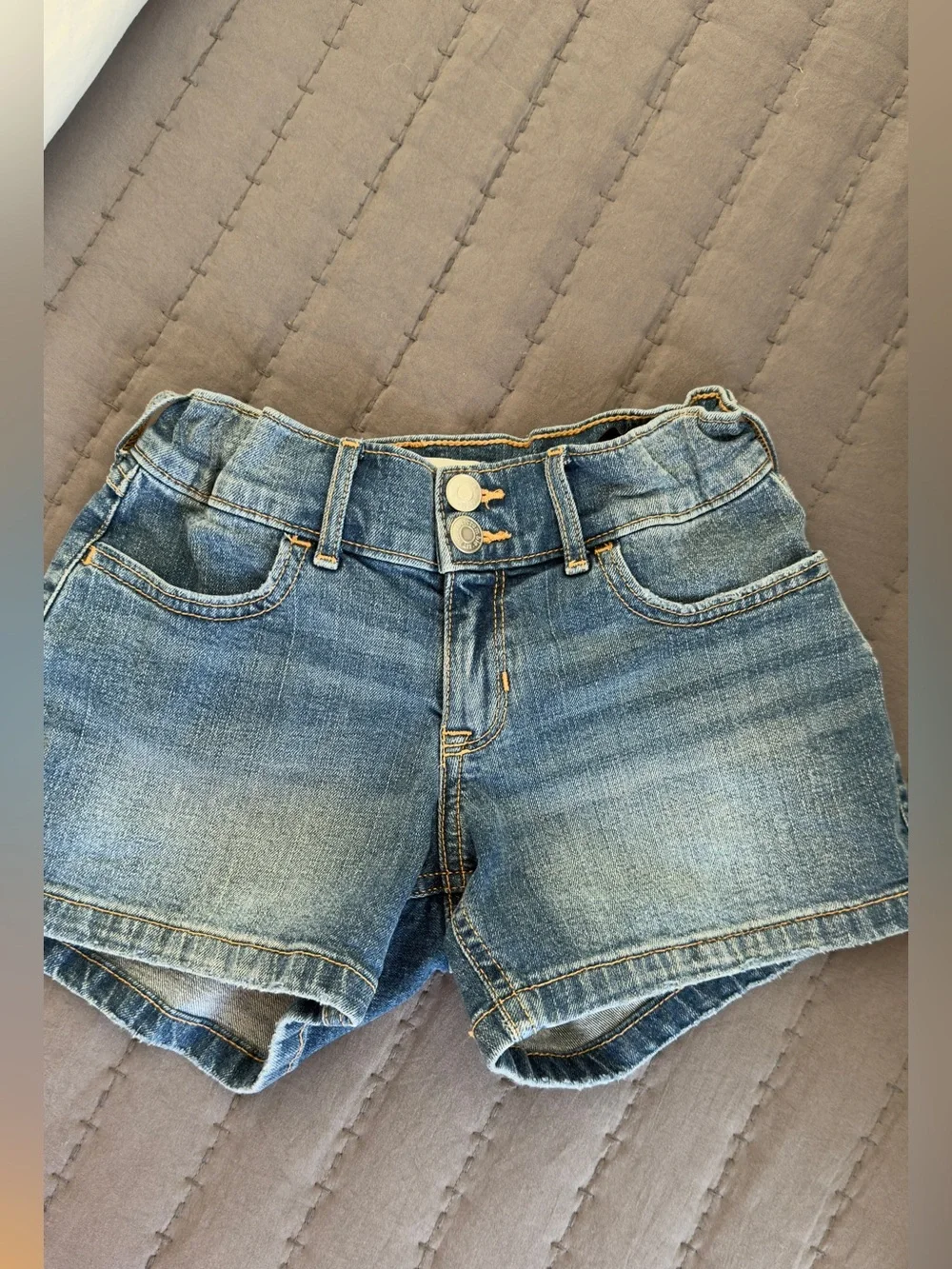 kids Denim Shorts Trio - White, Light Blue & Dark Blue - all new without tags